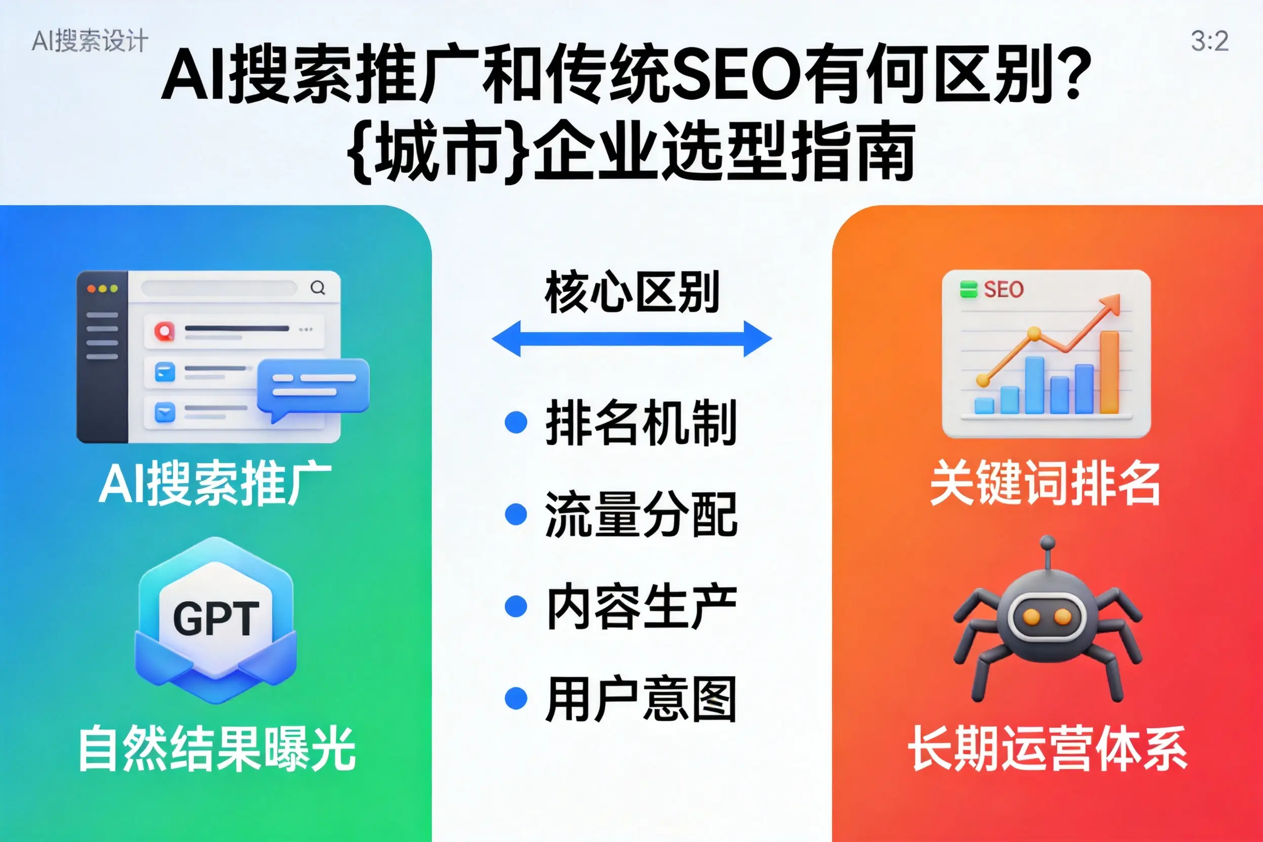 AI搜索推广和传统SEO有何区别？长春企业选型指南