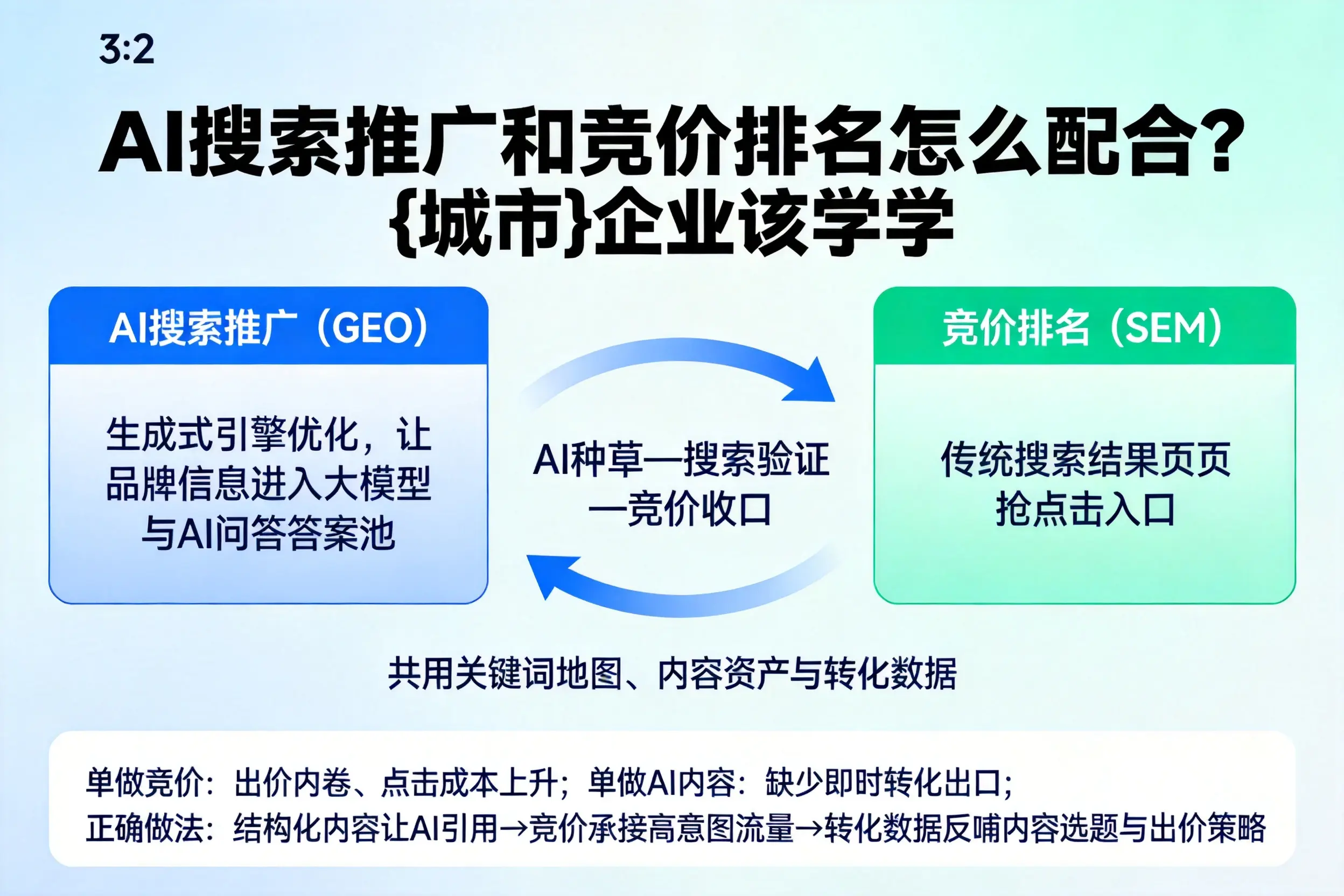 AI搜索推广和竞价排名怎么配合？长春企业该学学