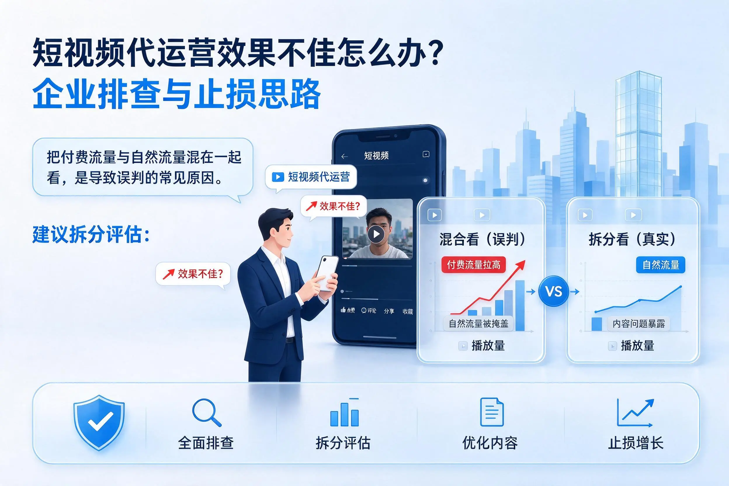 短视频代运营效果不佳怎么办？长春企业排查与止损思路