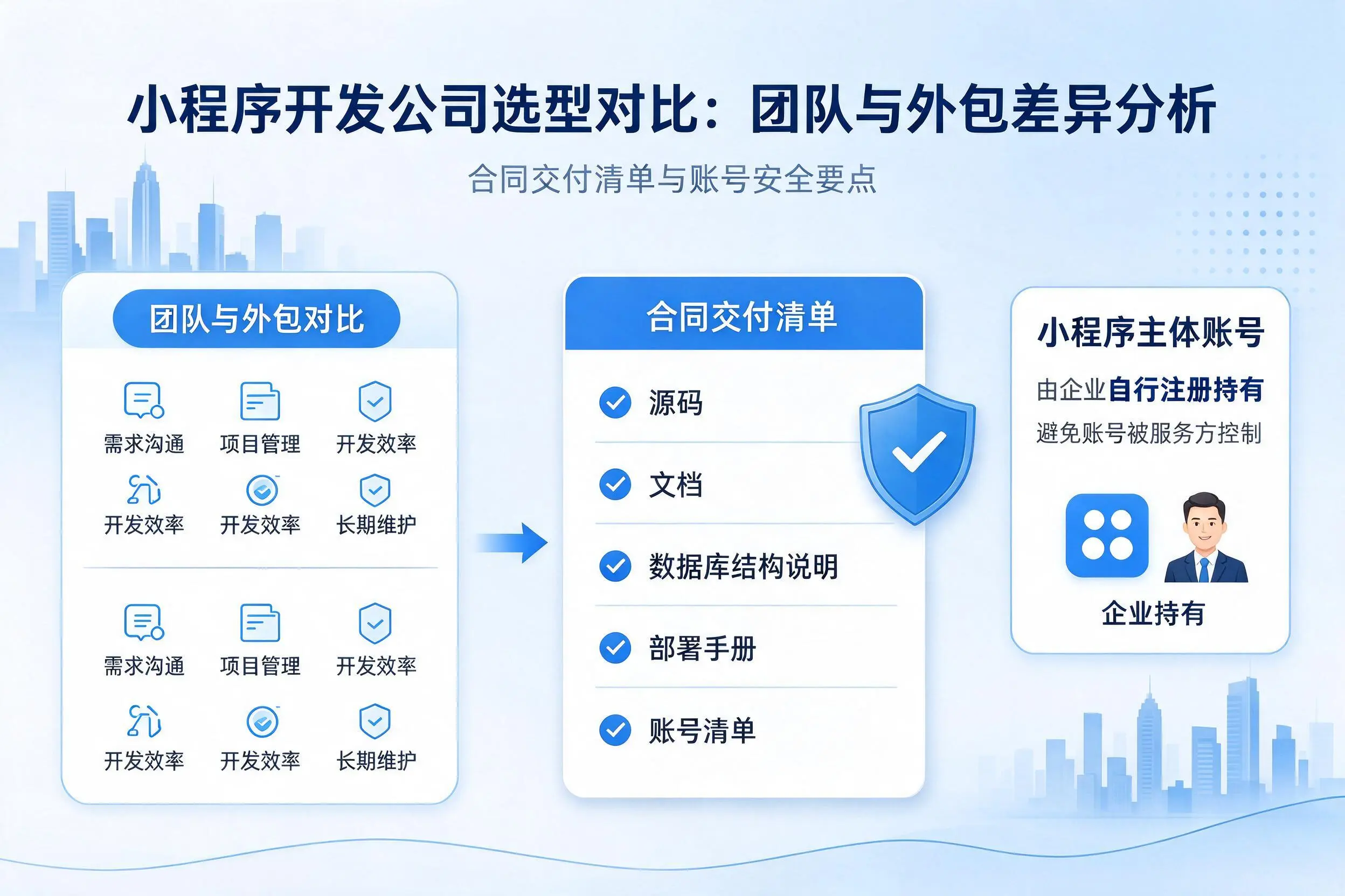 长春小程序开发公司选型对比：团队与外包差异分析