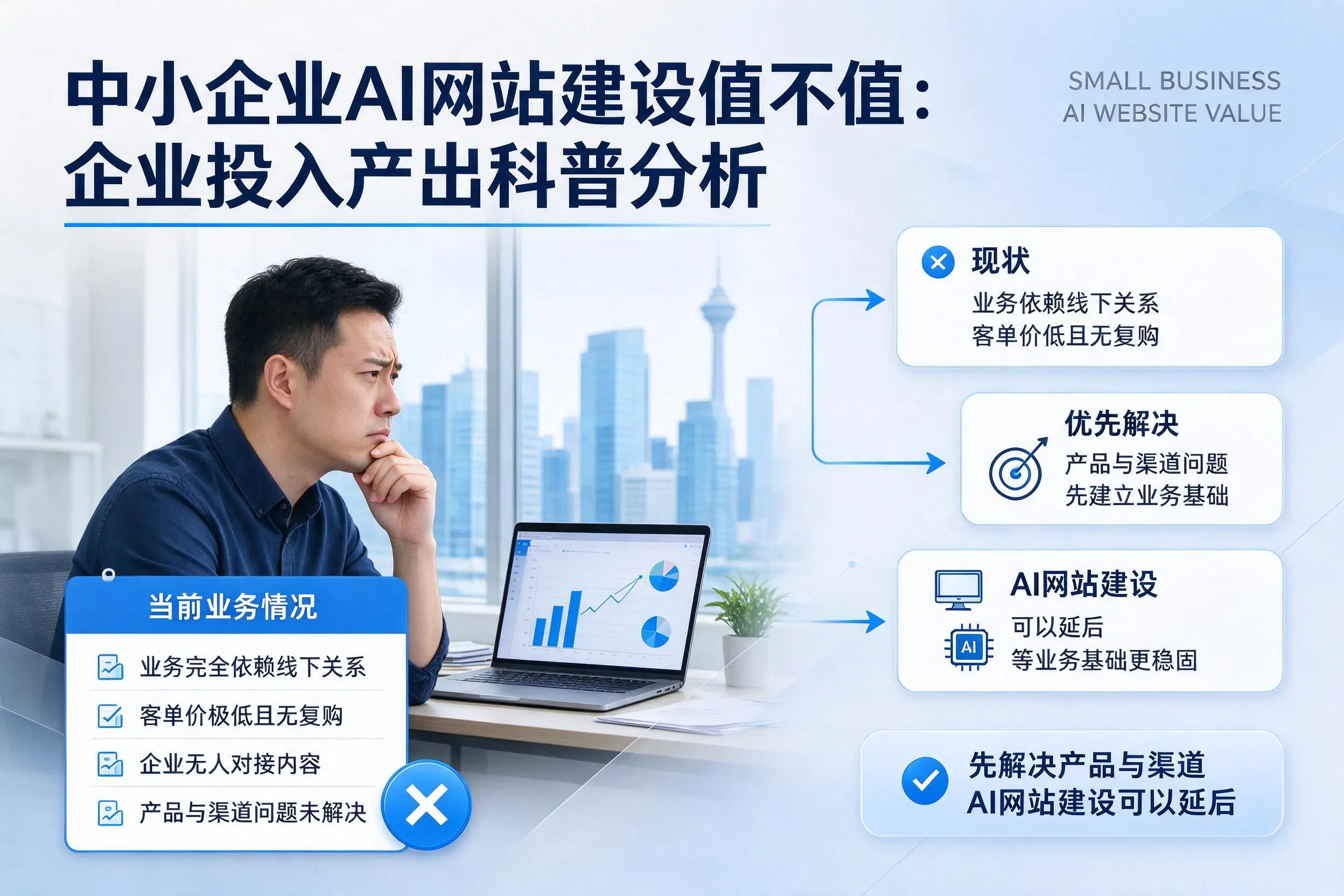 中小企业AI网站建设值不值：长春企业投入产出科普分析