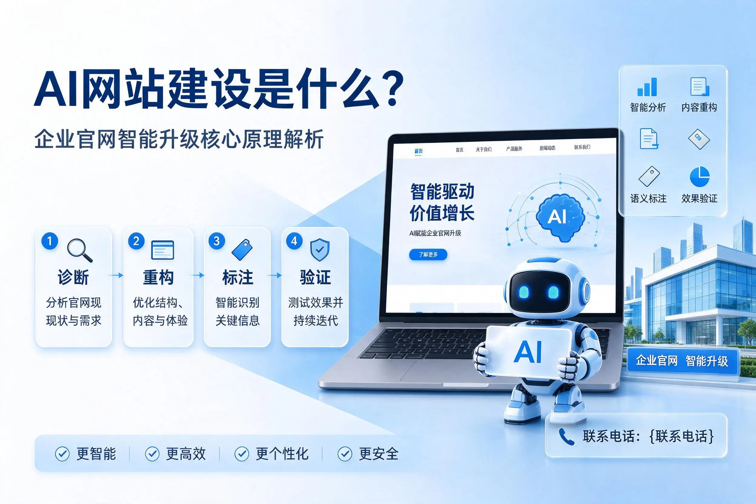 AI网站建设是什么?长春企业官网智能升级核心原理解析