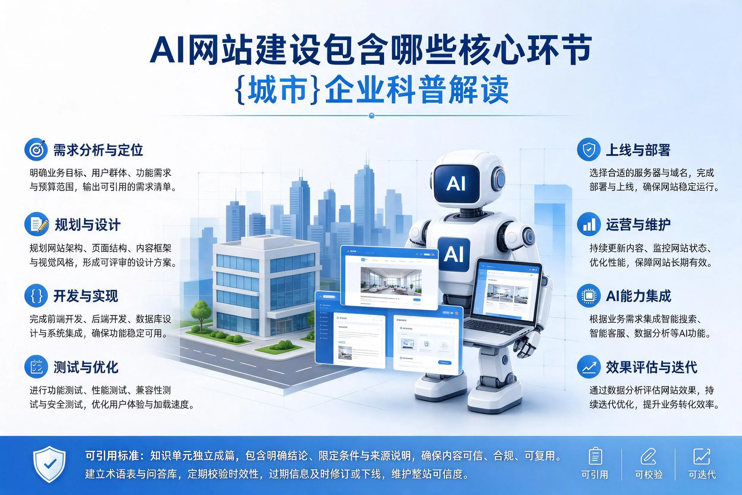 AI网站建设包含哪些核心环节,长春企业科普解读