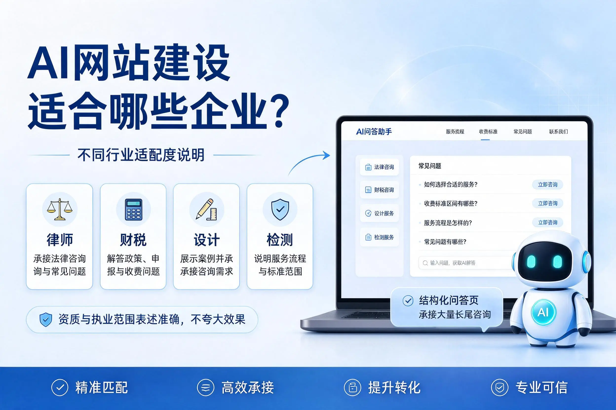 AI网站建设适合哪些企业？长春不同行业适配度说明